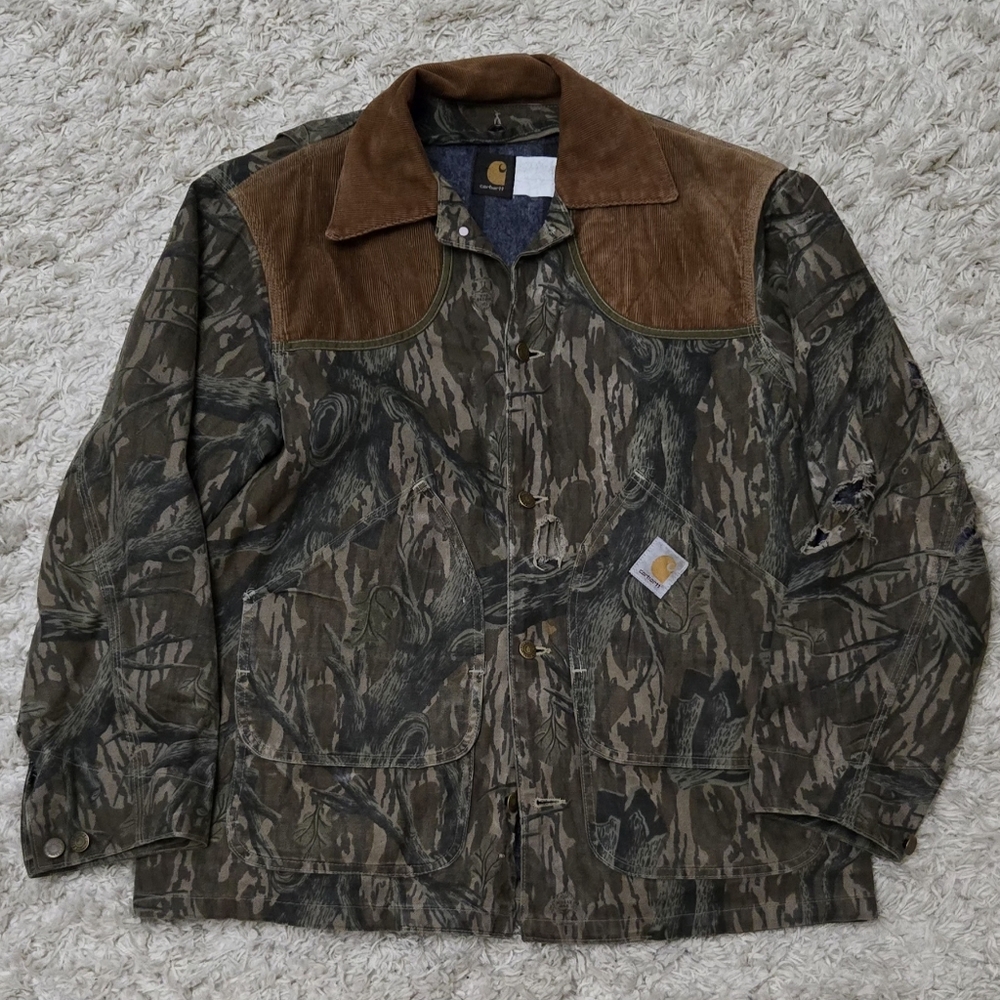 Vintage Carhartt Camo Hunting CB345 Jacket XL